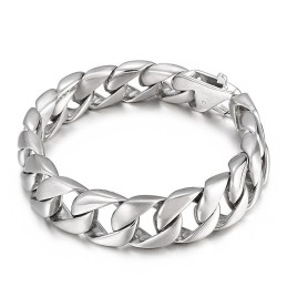 Bracciale Da Uomo In Titanio Nero Con Catena Da Uomo