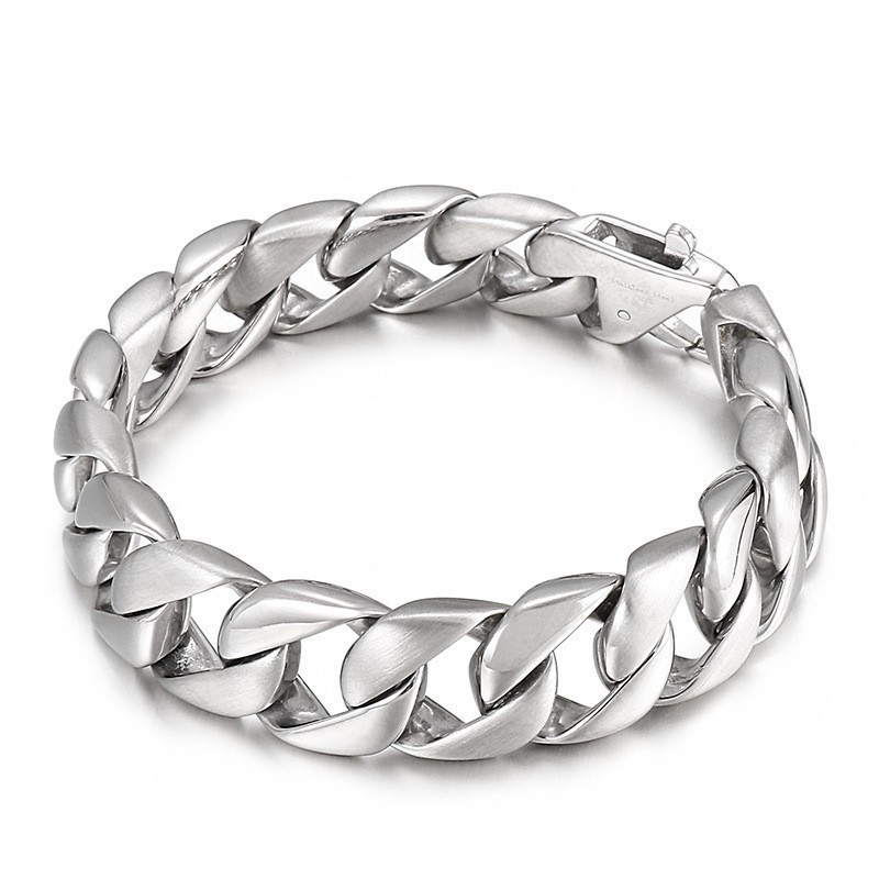 Bracciale Da Uomo In Titanio Nero Con Catena Da Uomo Bracciale Da Uomo In Titanio Nero Con Catena Da Uomo