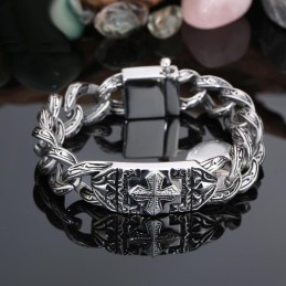 Bracciale In Titanio Con Motivo A Mirino E Gioielli Retrò Alla Moda