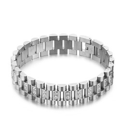 Bracciale Da Uomo Con Diamanti Abbinati Con Piacere