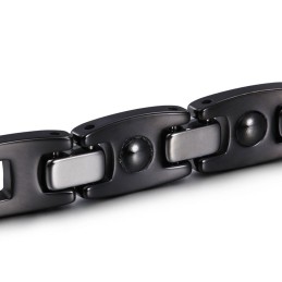 Coppia Squisita Di Bracciali In Titanio Nero