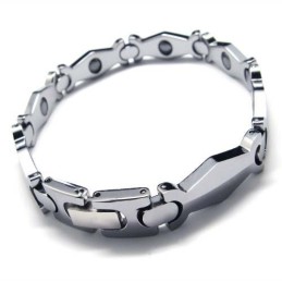 Bracciale Da Uomo In Carburo Di Tungsteno Largo 8 Mm