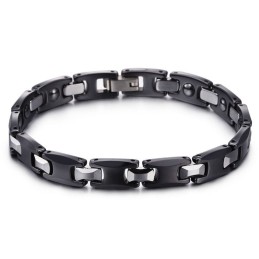 Coppia Squisita Di Bracciali In Titanio Nero