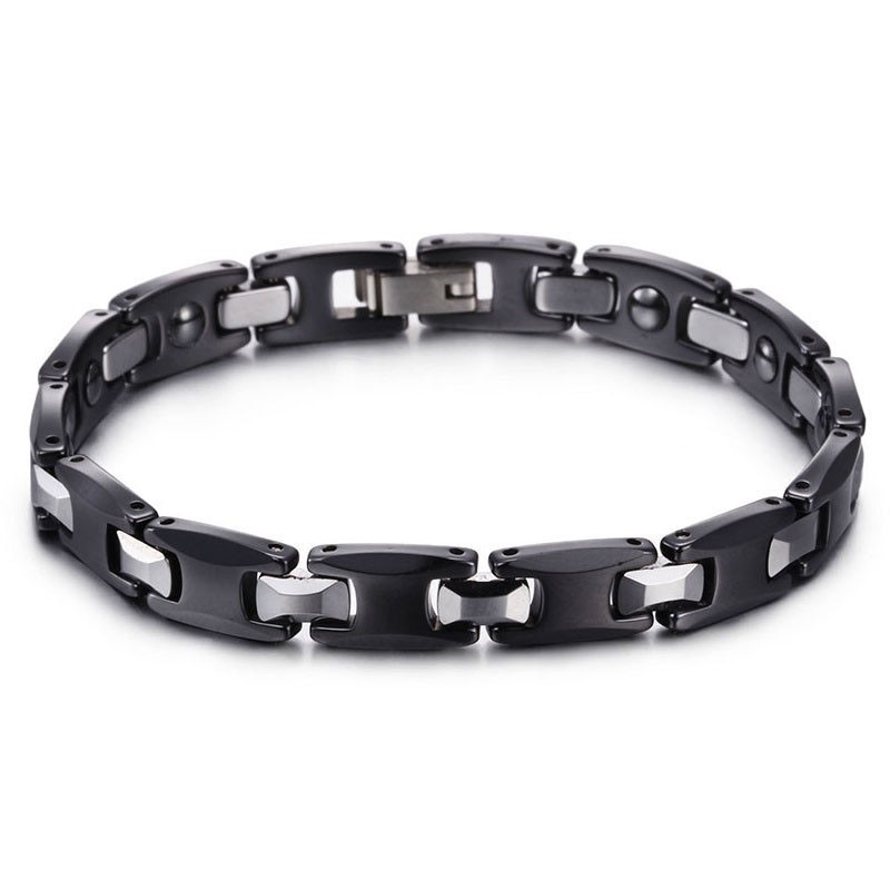 Coppia Squisita Di Bracciali In Titanio Nero Coppia Squisita Di Bracciali In Titanio Nero