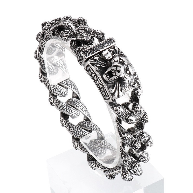 Bracciale Con Testa Di Tigre, Animale Dello Zodiaco Bracciale Con Testa Di Tigre, Animale Dello Zodiaco