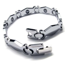 Bracciale Da Uomo In Carburo Di Tungsteno Largo 8 Mm