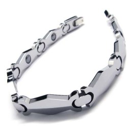 Bracciale Da Uomo In Carburo Di Tungsteno Largo 8 Mm