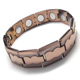 Bracciale Da Uomo In Carburo Di Tungsteno, Largo 13 Mm, Marrone