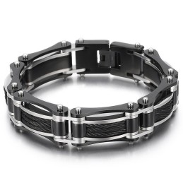 Bracciale Da Uomo In Titanio Con Corda Di Canapa E Filo D'Acciaio, Stile Semplice E Alla Moda
