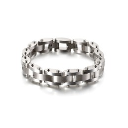 Combinazione Di Bracciale In Titanio Da Uomo Con Trama Pesante
