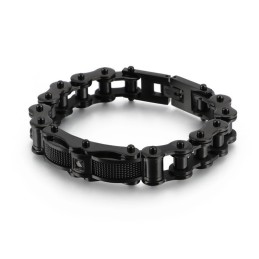 Bracciale Da Uomo In Titanio Con Catena Da Motociclista Rock E Diamante