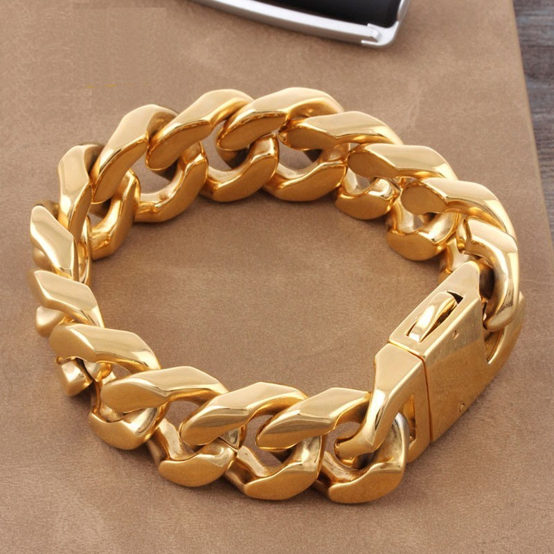 Bracciale Da Uomo In Titanio Alla Moda, Tipo Geometrico, A Sezione Spessa Bracciale Da Uomo In Titanio Alla Moda, Tipo Geometrico, A Sezione Spessa
