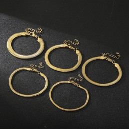 Braccialetti Da Uomo E Da Donna In Titanio Con Catena A Forma Di Serpente