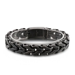 Bracciale Vintage In Titanio Con Osso Di Drago Per Uomo