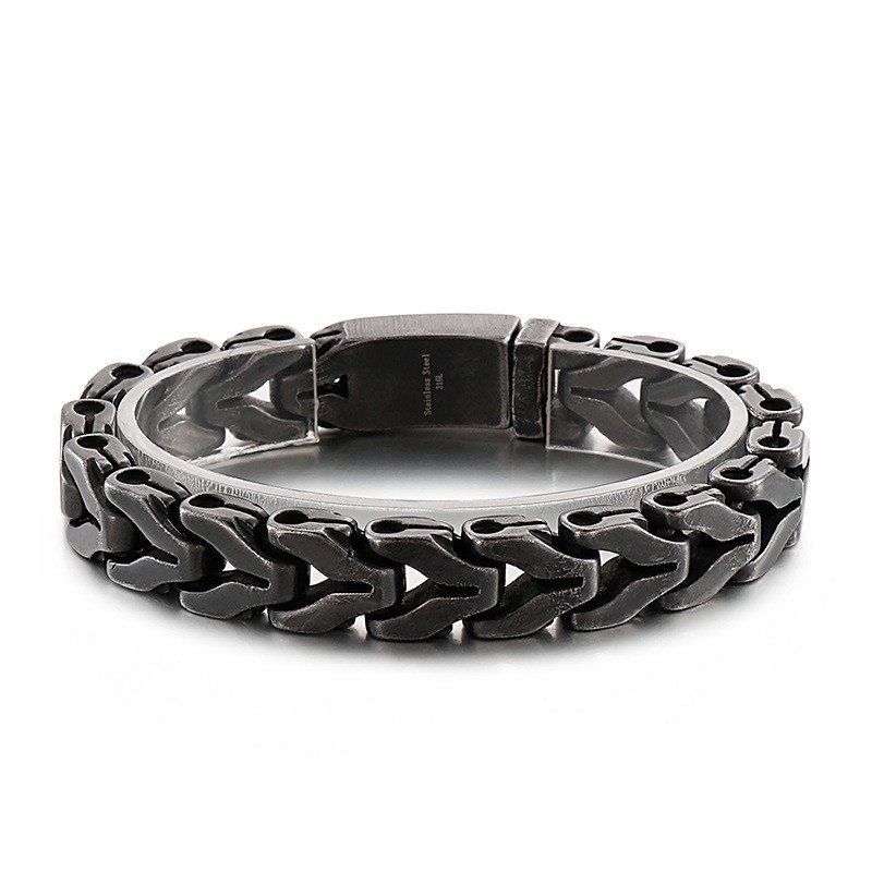 Bracciale Vintage In Titanio Con Osso Di Drago Per Uomo Bracciale Vintage In Titanio Con Osso Di Drago Per Uomo