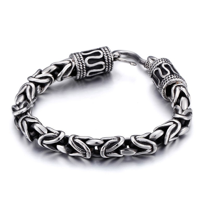 Bracciale Da Uomo In Titanio Con Chiusura Ad Anello Vintage E Motivo Pace, Ideale Come Regalo. Bracciale Da Uomo In Titanio Con Chiusura Ad Anello Vintage E Motivo Pace, Ideale Come Regalo.