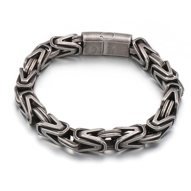 Bracciale In Titanio A Forma Di V Cool Rock Hip Hop Per Uomo Bracciale In Titanio A Forma Di V Cool Rock Hip Hop Per Uomo