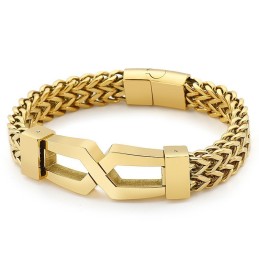 Bracciale Da Uomo In Titanio Con Occhiali Da Hip-Hop Hipster