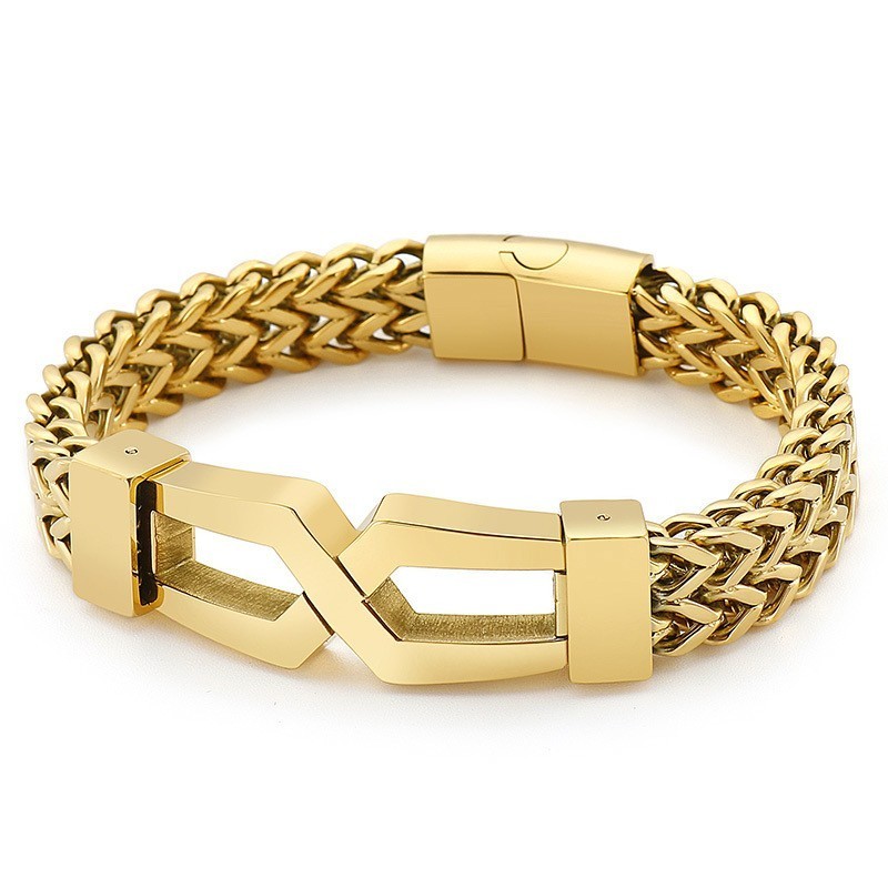 Bracciale Da Uomo In Titanio Con Occhiali Da Hip-Hop Hipster Bracciale Da Uomo In Titanio Con Occhiali Da Hip-Hop Hipster