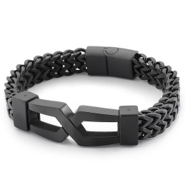 Bracciale Da Uomo In Titanio Con Occhiali Da Hip-Hop Hipster