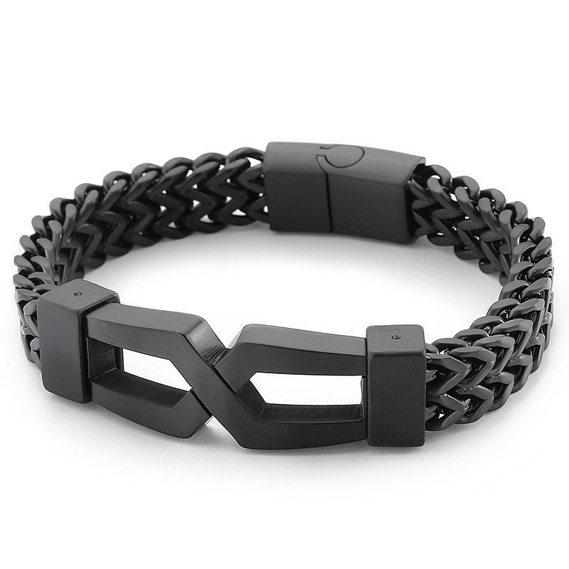 Bracciale Da Uomo In Titanio Con Occhiali Da Hip-Hop Hipster Bracciale Da Uomo In Titanio Con Occhiali Da Hip-Hop Hipster