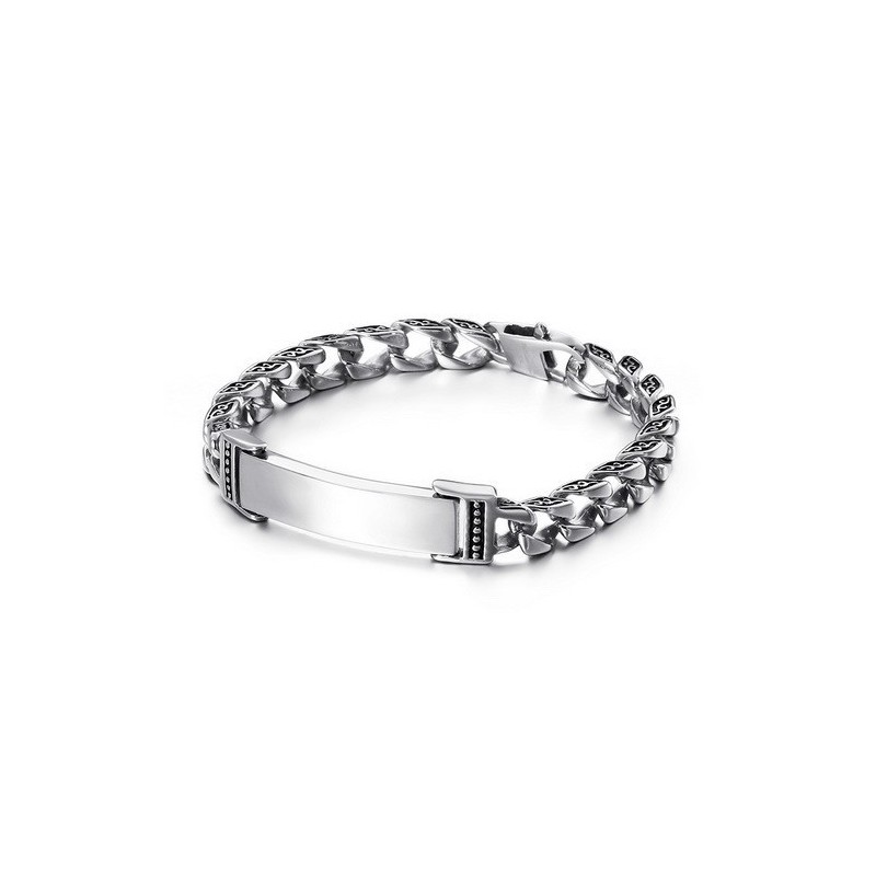 Bracciale In Titanio Con Croce E Zirconi Bracciale In Titanio Con Croce E Zirconi