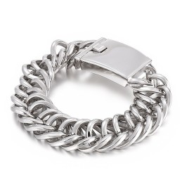 Bracciale In Titanio Semplice E Alla Moda Da Uomo