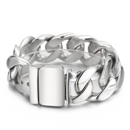 Bracciale Da Uomo In Titanio Nero Alla Moda