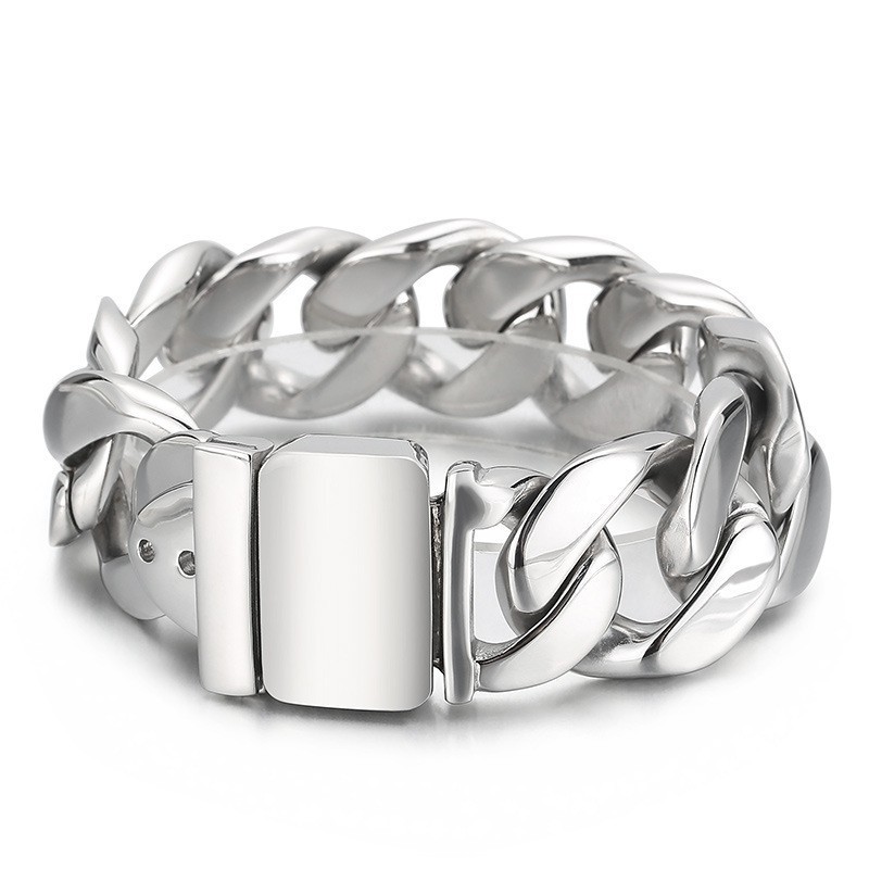 Bracciale Da Uomo In Titanio Nero Alla Moda Bracciale Da Uomo In Titanio Nero Alla Moda