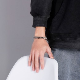 Braccialetti Retrò In Titanio Da Uomo Con Accessori Popolari