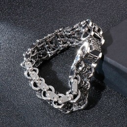 Bracciale Da Uomo In Titanio Con Catena Per Bicicletta A Forma Di Drago Retrò E Cool