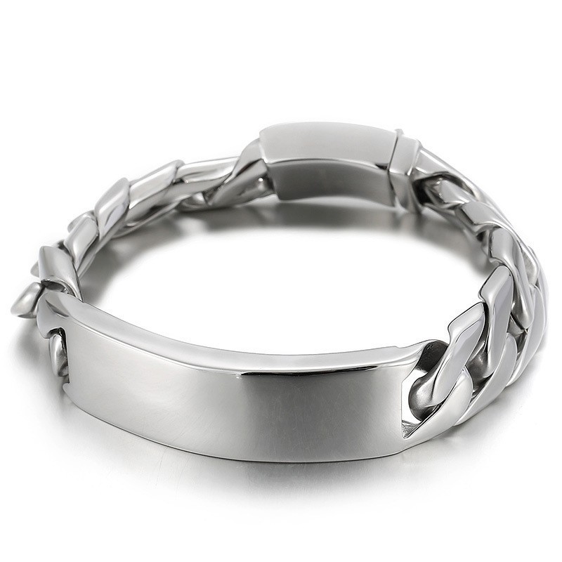 Bracciale Da Uomo Alla Moda In Titanio Con Ciondolo Hip Hop Bracciale Da Uomo Alla Moda In Titanio Con Ciondolo Hip Hop