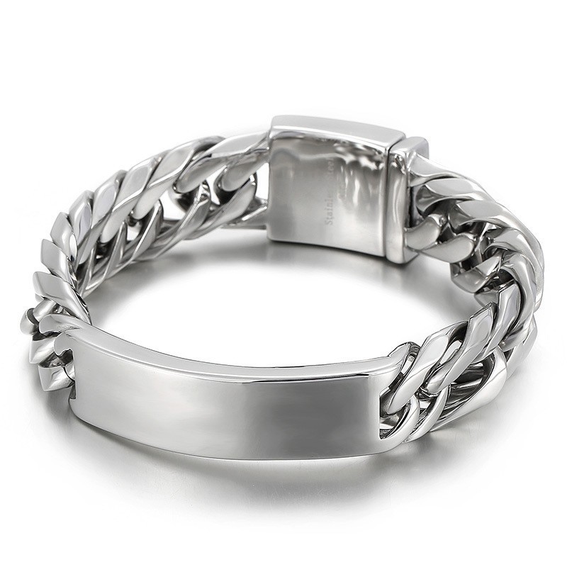Bracciale Da Uomo Alla Moda In Titanio Con Ciondolo Hip Hop Bracciale Da Uomo Alla Moda In Titanio Con Ciondolo Hip Hop