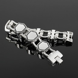 Bracciale Da Uomo Geometrico In Titanio Alla Moda