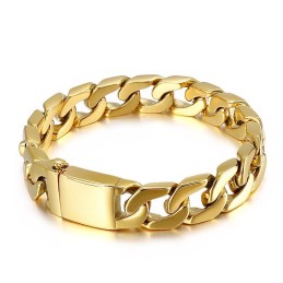 Bracciale In Bronzo E Titanio Da Uomo Alla Moda Hiphop