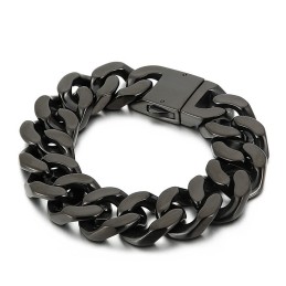 Bracciale In Titanio Nero, Gioielli Alla Moda In Titanio