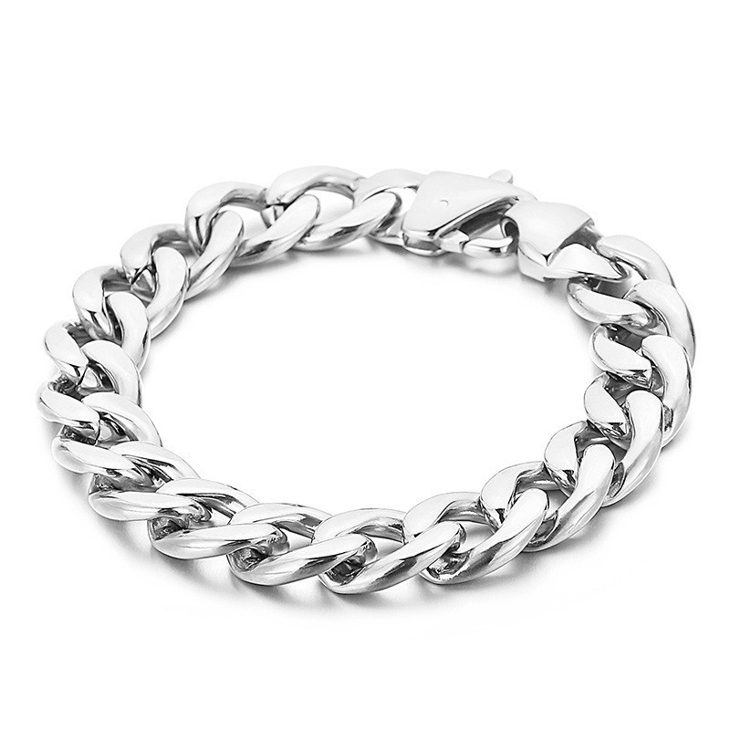 Bracciale Piatto Bifacciale Da Uomo In Titanio Con Placcatura In Oro 18 Carati Bracciale Piatto Bifacciale Da Uomo In Titanio Con Placcatura In Oro 18 Carati