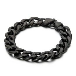 Bracciale Da Uomo In Titanio Fresato Piatto Placcato Su Entrambi I Lati