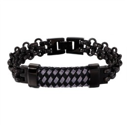 Bracciale Da Uomo Vintage In Titanio Con Segno Piegato