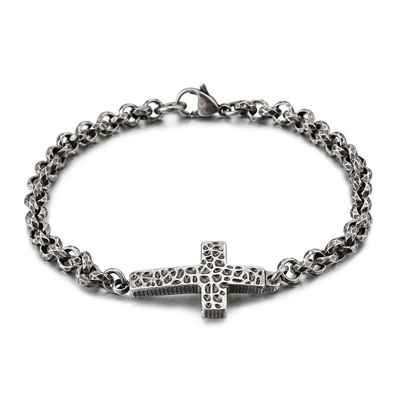 Collana Con Croce In Titanio Edition Per Uomo Bracciale In Titanio Per Uomo Collana Con Croce In Titanio Edition Per Uomo Bracciale In Titanio Per Uomo