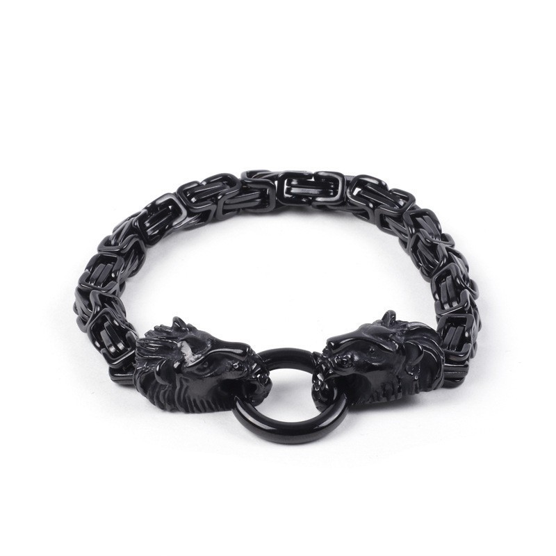 Bracciale Con Catena Dell'Imperatore Da Uomo Cross Border Con Piccolo Leone Bracciale Con Catena Dell'Imperatore Da Uomo Cross Border Con Piccolo Leone