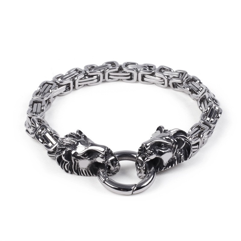 Braccialetti Con Catena Imperiale Da Uomo Cross Border Con Leone Braccialetti Con Catena Imperiale Da Uomo Cross Border Con Leone