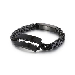 Catena In Titanio Emperor Con Lama Curva E Piastra Tide Jewelry