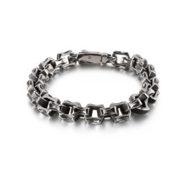 Bracciale In Titanio Quadrato Irregolare Per Uomo