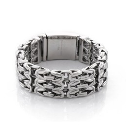 Bracciale In Titanio Cavo A Forma Di V Per Uomo
