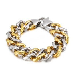 Braccialetti Inter-Gold Da Uomo Con Quattro Lati A Molatura