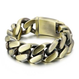 Bracciale Alla Moda Abbagliante In Bronzo E Titanio
