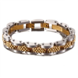 Bracciale Da Uomo Con Catena Per Bicicletta In Titanio E Cinturino