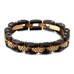 Bracciale Da Uomo Con Catena Per Bicicletta In Titanio E Cinturino