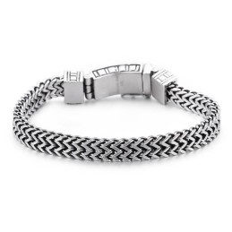 Bracciale A Doppia Catena Con Gioielli Hip-Hop, Accessori Eleganti In Titanio Da Uomo